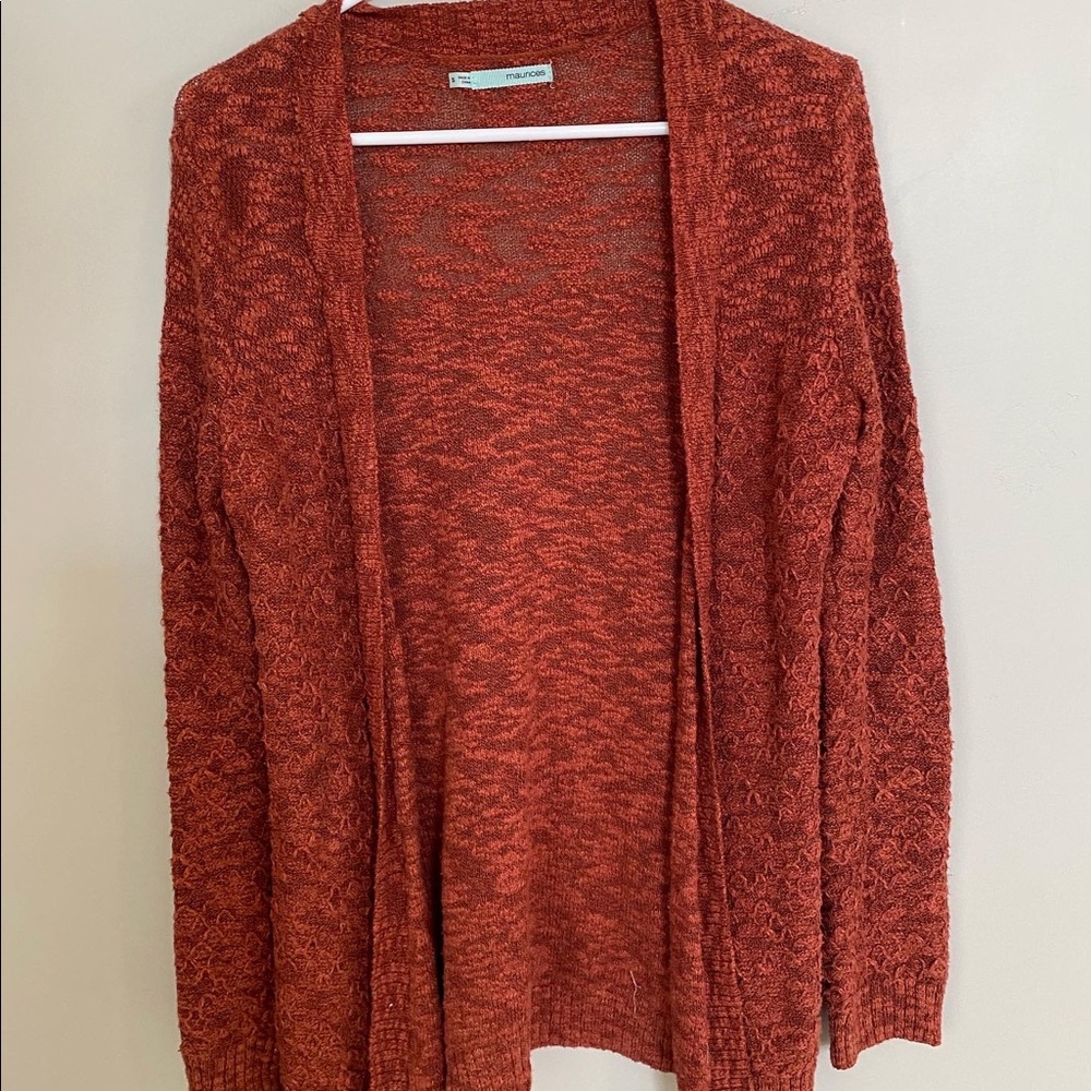 Burnt orange cardigan